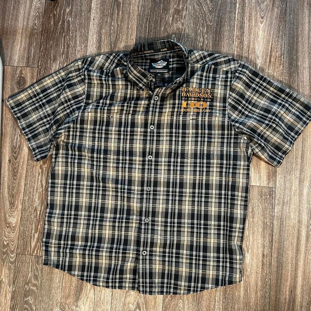 Harley-Davidson 110th Anniversary Plaid Button-Up 🏍️